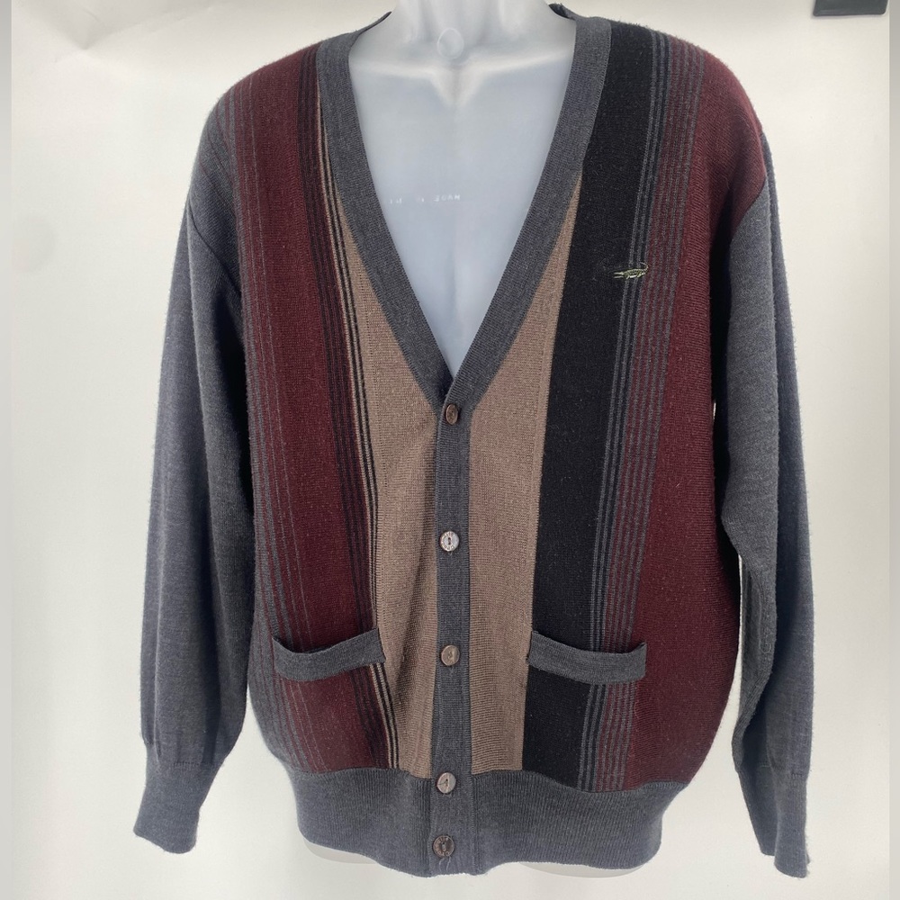 Crocodile original crocodile men’s‎ cardigan sweater, vintage